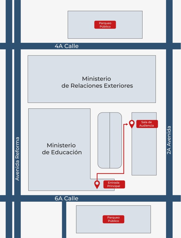 Mapa de ubicación de la audiencia